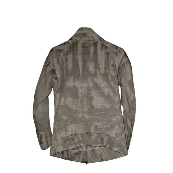 Adidas Full Zip Jacket Athletic Athleisure Gray Textured Pattern Men's Size S - Picture 2 of 8